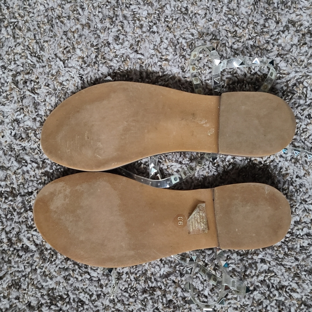 Steve Madden Travel Sandals Clear - Picture 2 of 6